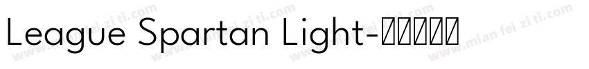 League Spartan Light字体转换